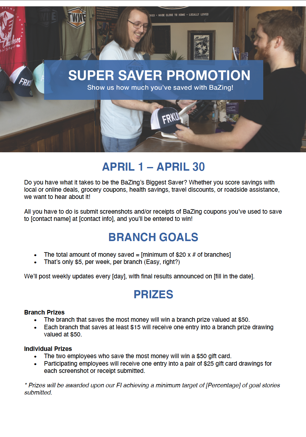 Super Saver Promotion