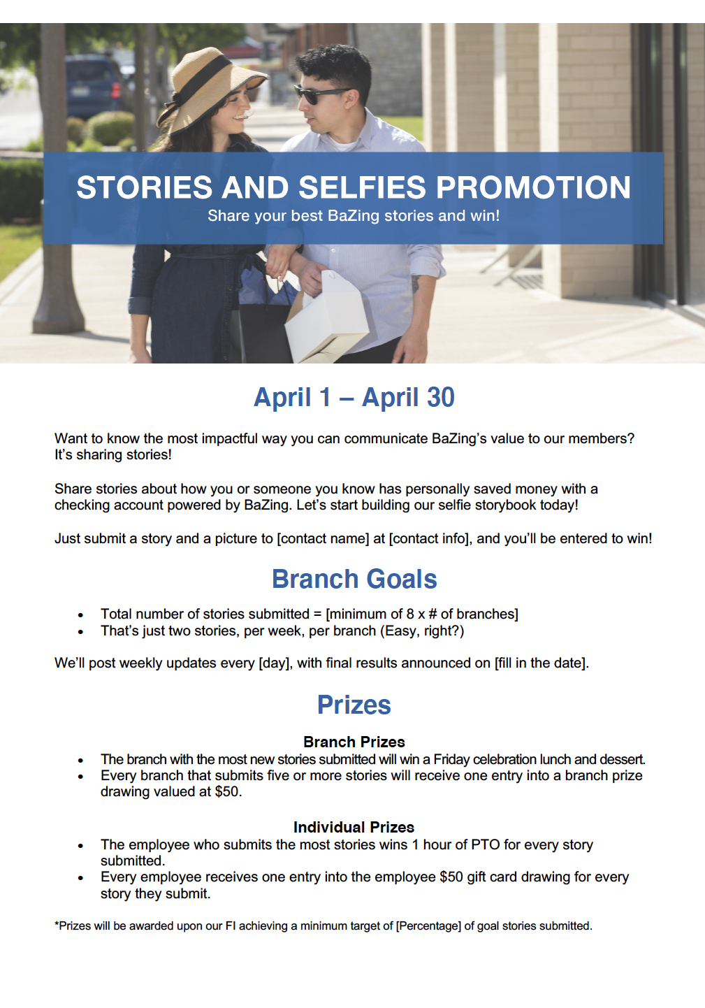 Stories and Selfies Promotion